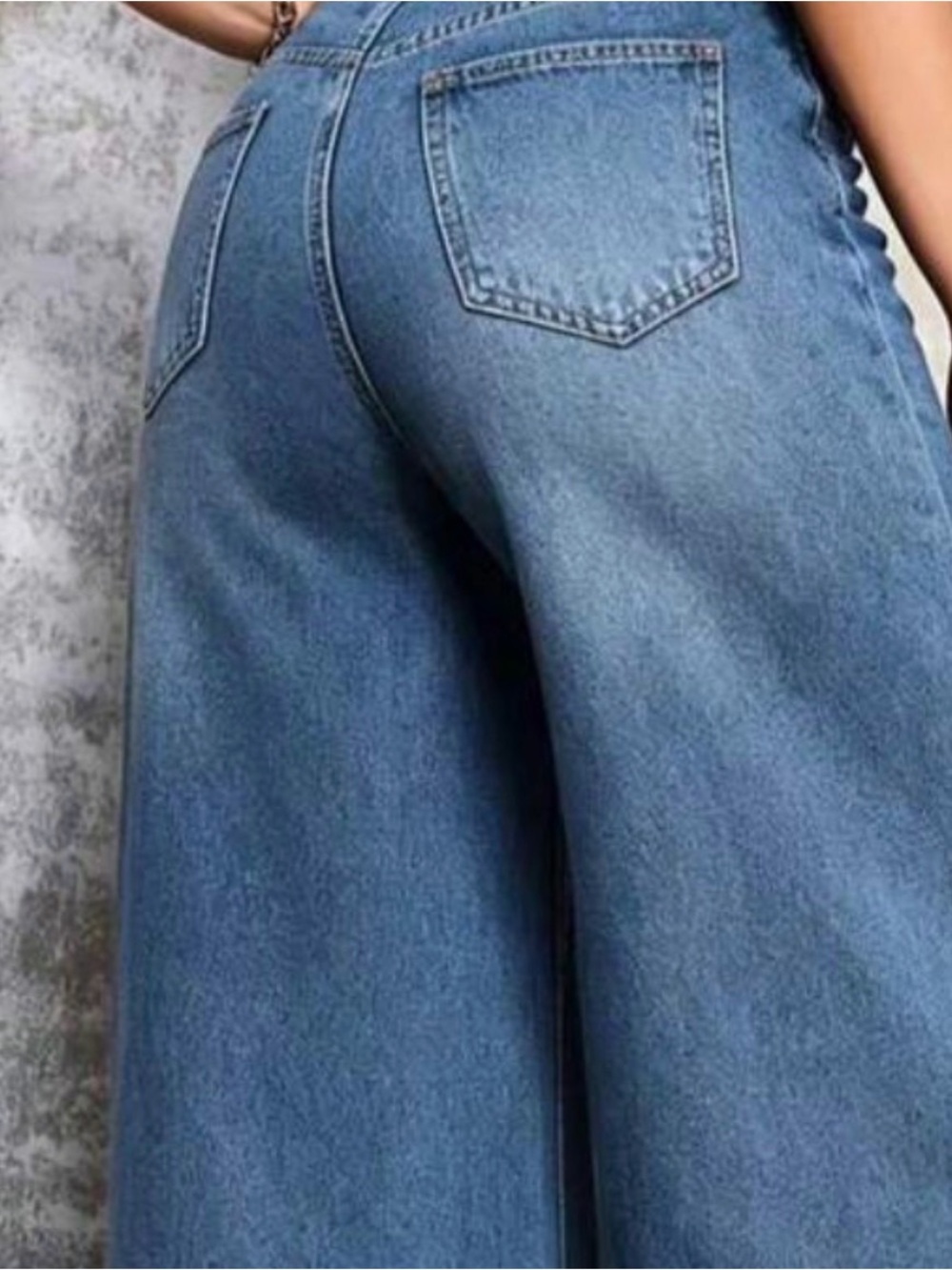 Velvet Heart Wide Leg Jeans in Blue Wash